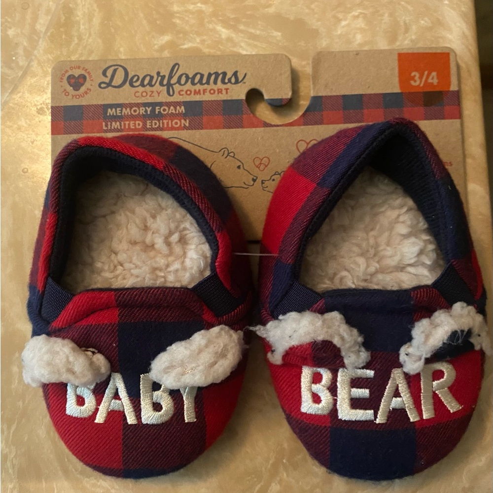Dearfoams | Baby Bear | Slippers-Size 3/4
